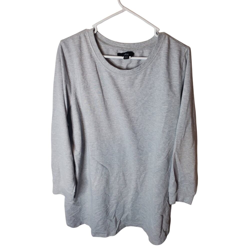 Ellos Heather Gray 2X (26/28) Tunic Sweatshirt